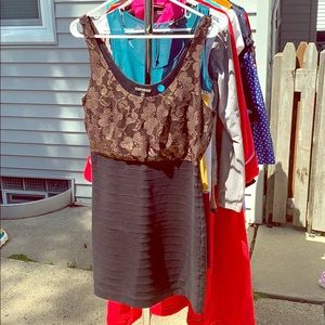 Black and Gold Formal Dress